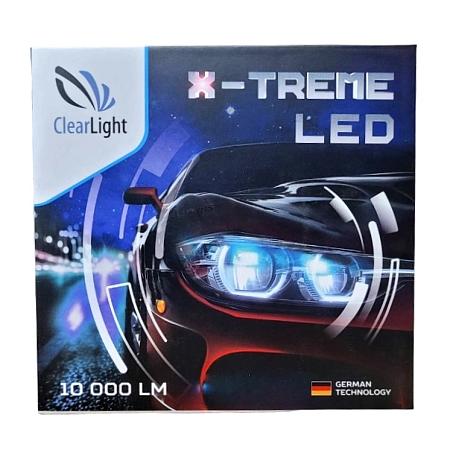 я_Лампа H7 12V LED X-Treme 10000Lm 6000K CLXTMLEDH7-2 к-т 2шт Clearlight